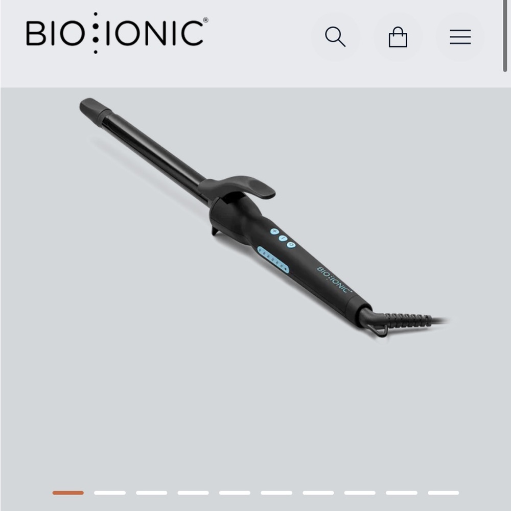 Bio Ionic 1.25 inch long barrel Curling iron